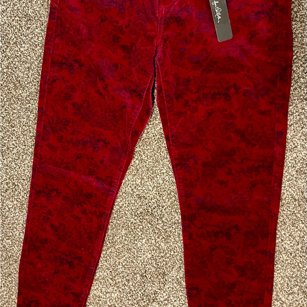 Kut from the Kloth Red Paisley Pants